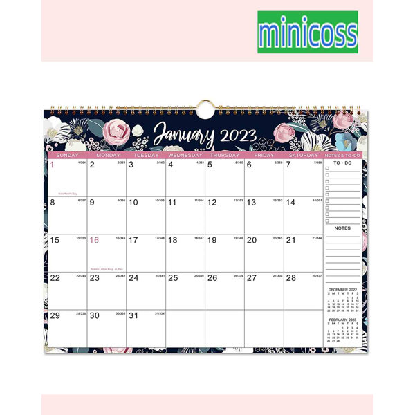 MINICOSS 20232024 Wall Calendar Wayfair Canada